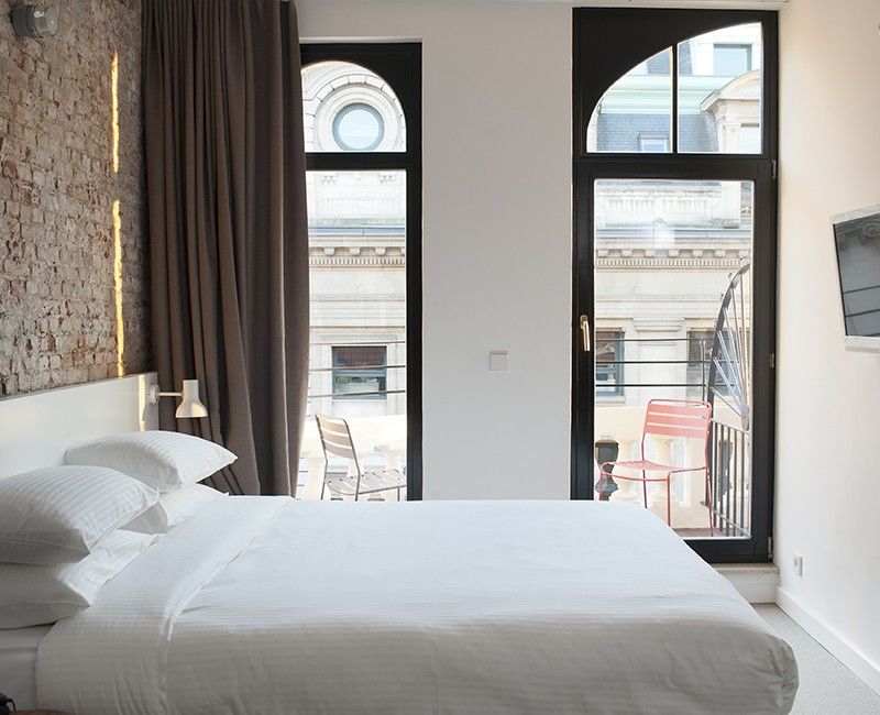 9Hotel Central Brussel Rom bilde